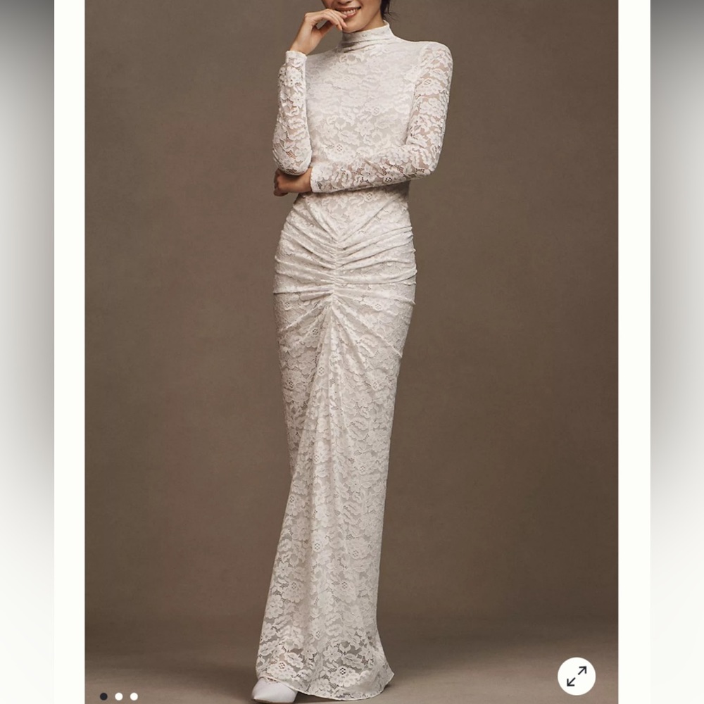 Elegant White Lace Maxi Dress